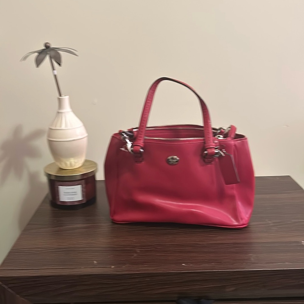 Candy Red Coach Bag